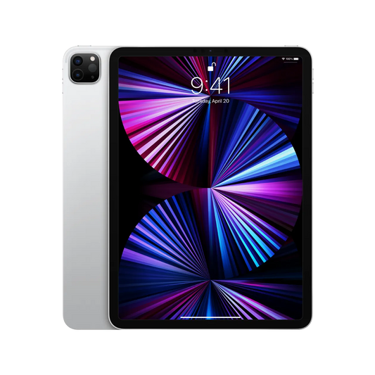 Apple iPad Pro 11 (3rd Generation), M1 Chip - 128GB Storage, Color Silver, 2021 - Renewed