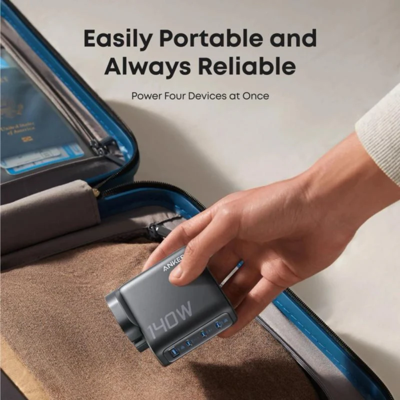 Anker Zolo Charger1 Fast charging for four devices - Black