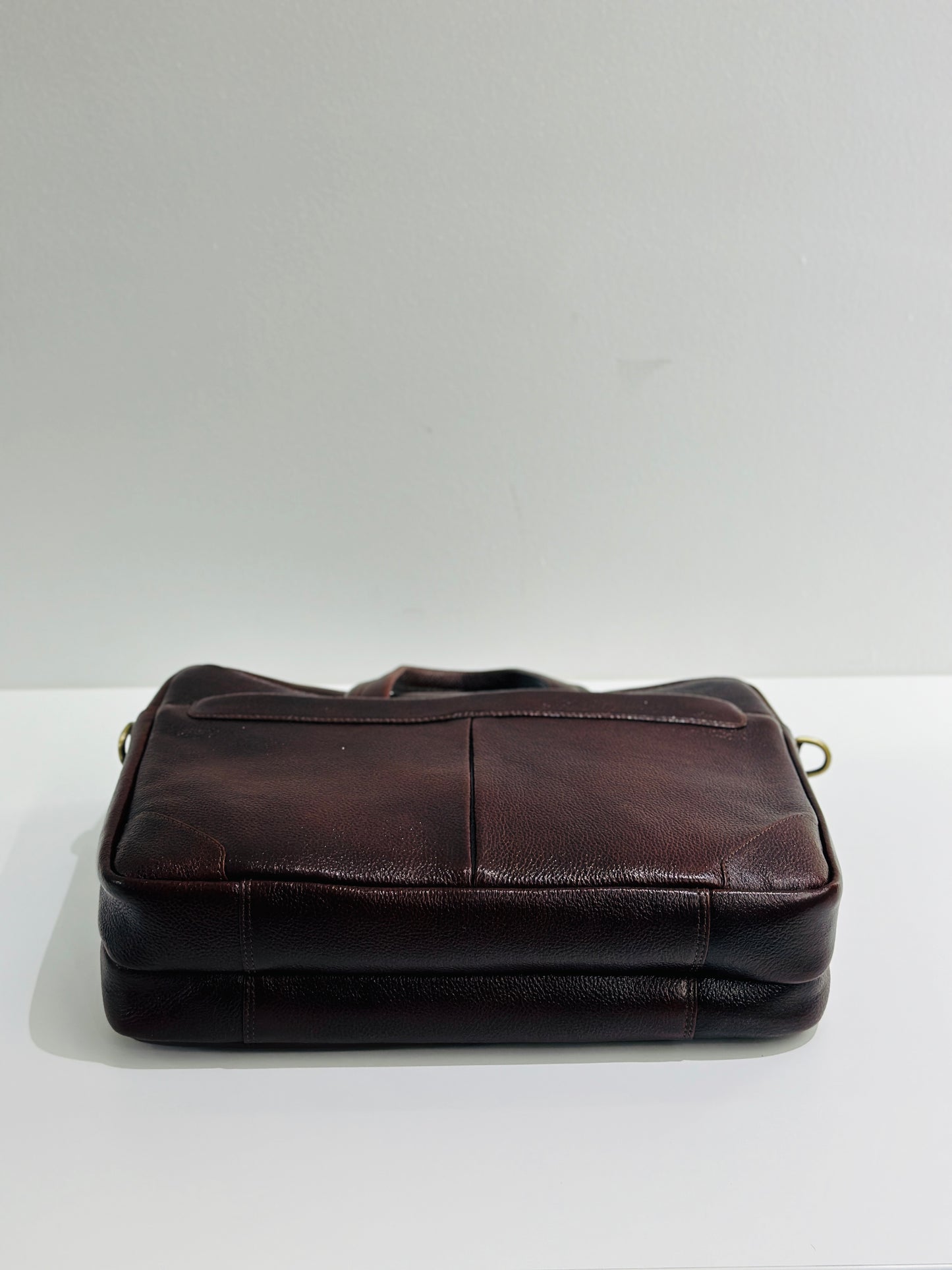Premium Leather Bag, Large, Color - Brown.