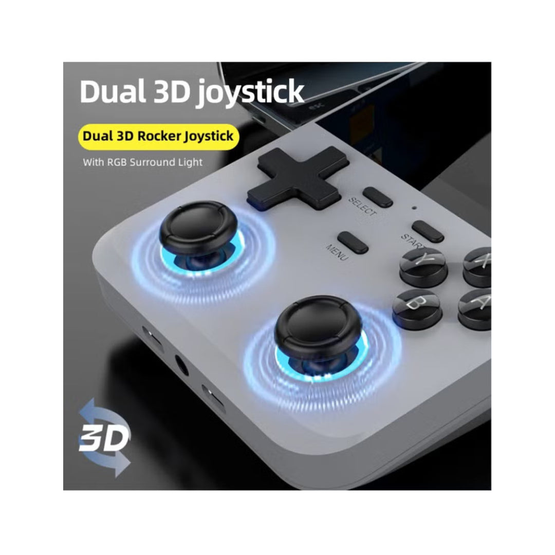 D-007 Plus Handheld Game Console with Linux System, Dual 3D Joystick System, Retro Games Console