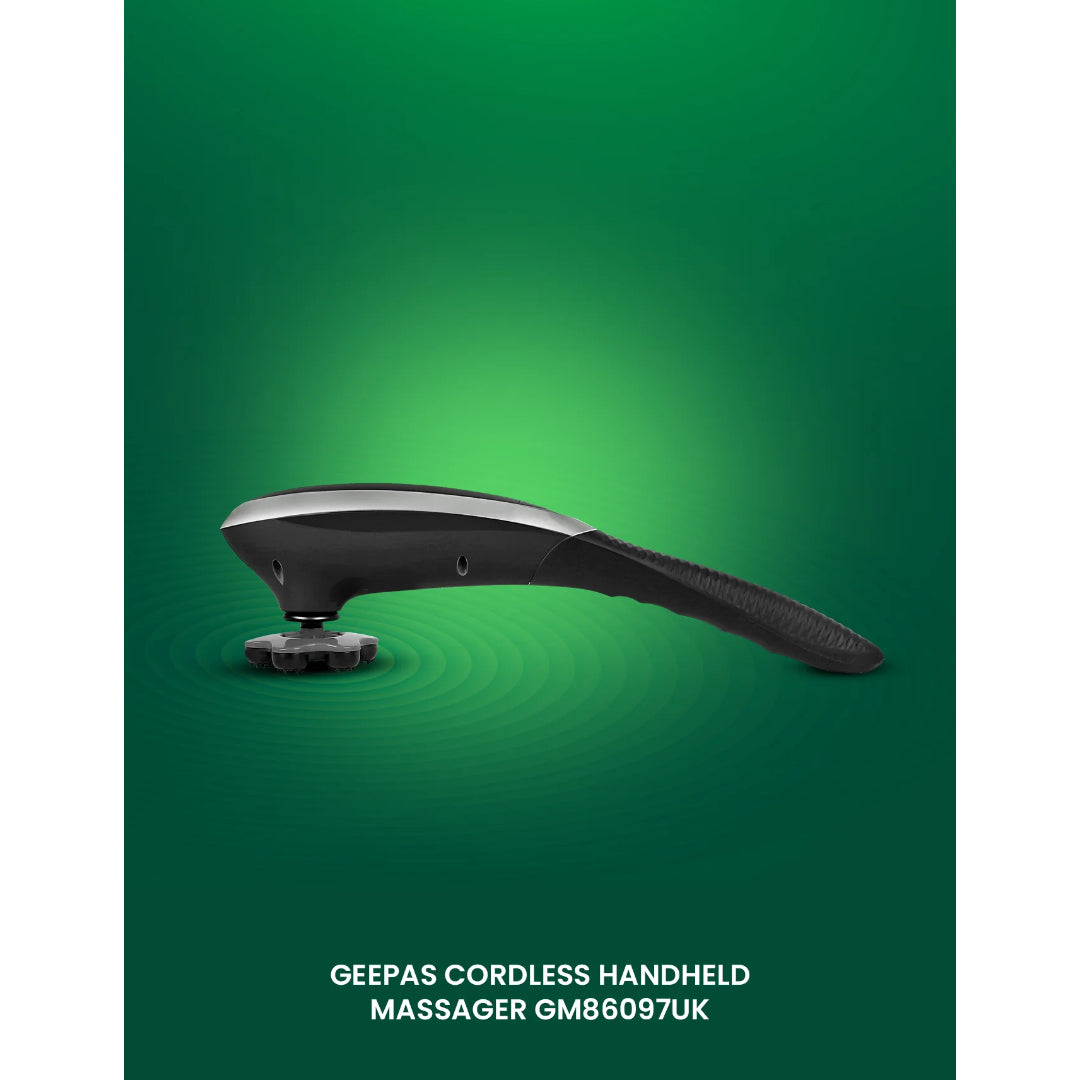 Geepas Cordless Handheld Massager- GM86097UK with 3 Vibration levels