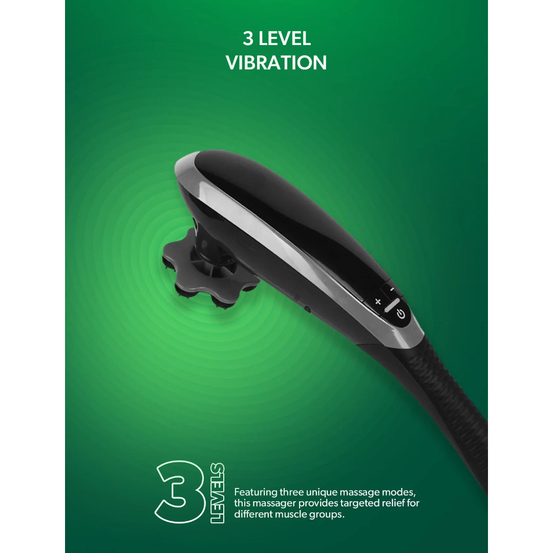 Geepas Cordless Handheld Massager- GM86097UK with 3 Vibration levels