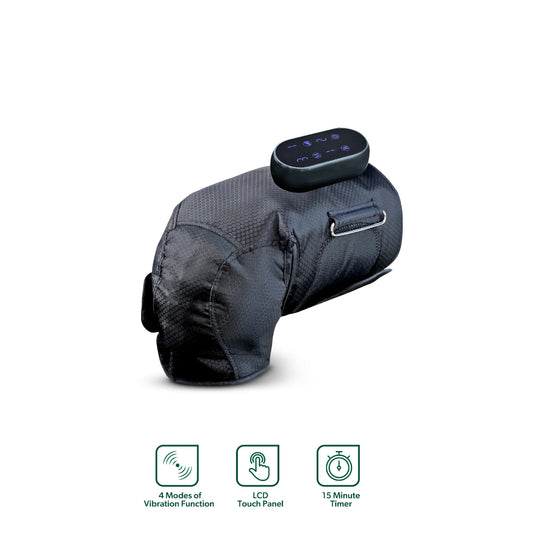 Geepas 2-in-1 Knee and Calf Leg Massager- GM86094UK with 4 Modes of Vibration function, LCD Touch Panel, 15 Minute timer
