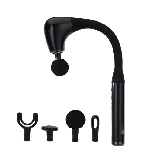 Geepas Curved Long Handle Massage Gun- GM86093UK with 5 Speed function, Color - Black