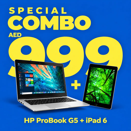 Combo Offer - HP ProBook 440 G5 Laptop + Apple iPad 6 | Renewed.