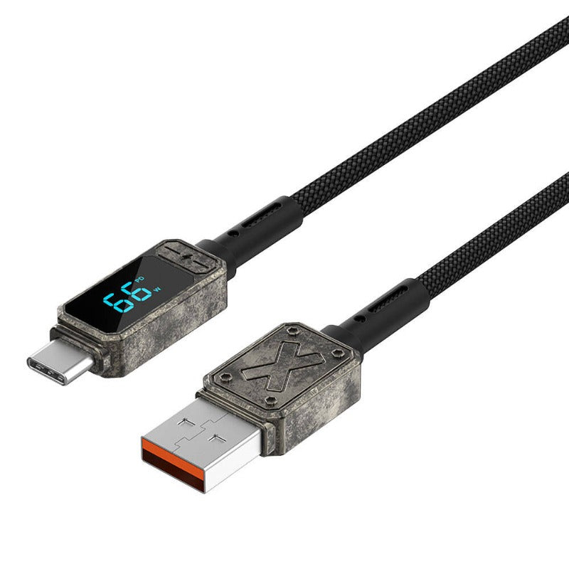 WiWU Wi-C038 Titan 6A USB to Type-C Fast Charging Cable 1.2m - Tarnish