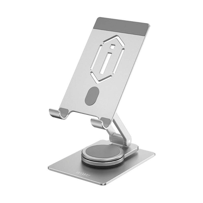 WiWU ZM107 Desktop Rotation Stand For Mobile Phone And Tablet - Space Grey