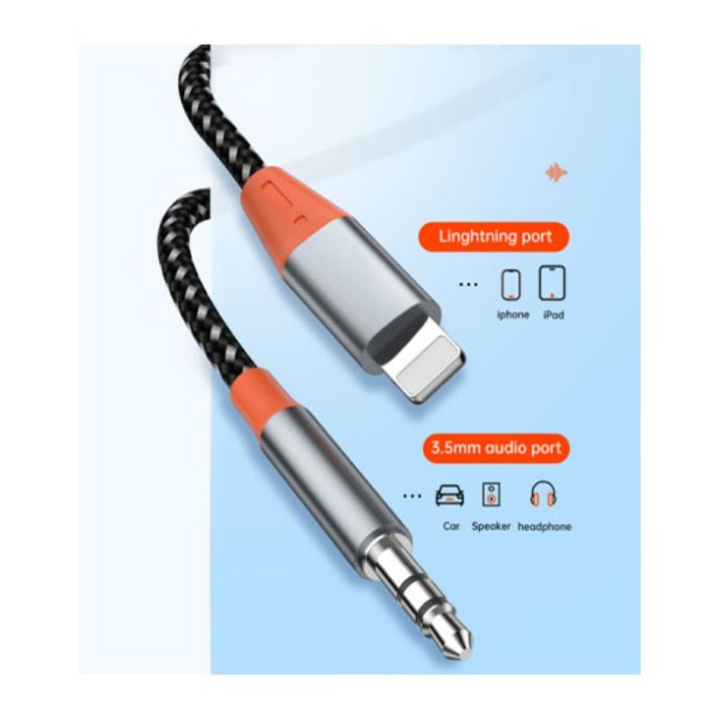 Wiwu YP06 3.5mm Audio Cable to Lightning - Gray