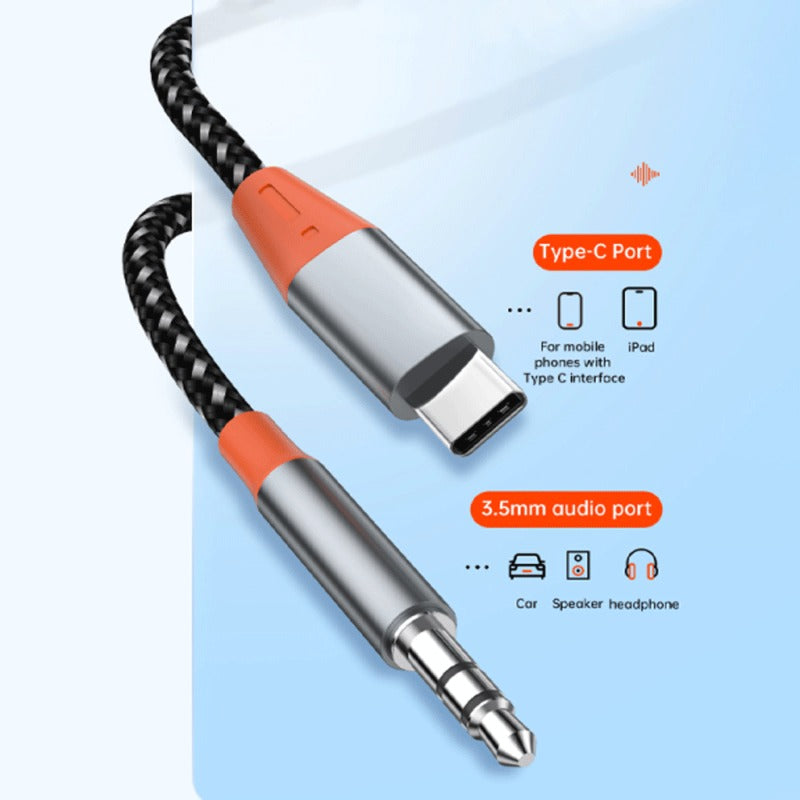 Wiwu YP07 3.5mm Audio Cable to Type-C - Gray