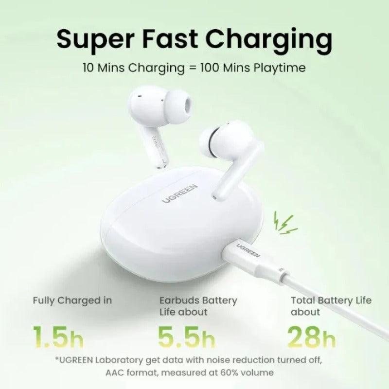 UGreen Hitune P3 True Wireless Earbuds-White