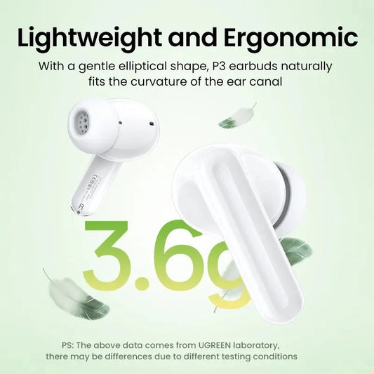UGreen Hitune P3 True Wireless Earbuds-White