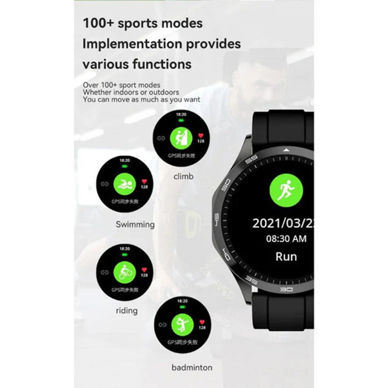 TELUX Neo Amoled Smartwatch - Black