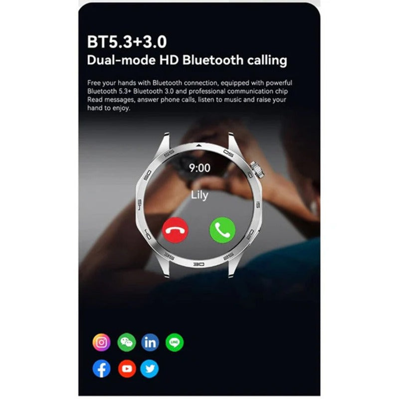 TELUX Neo Amoled Smartwatch - Black