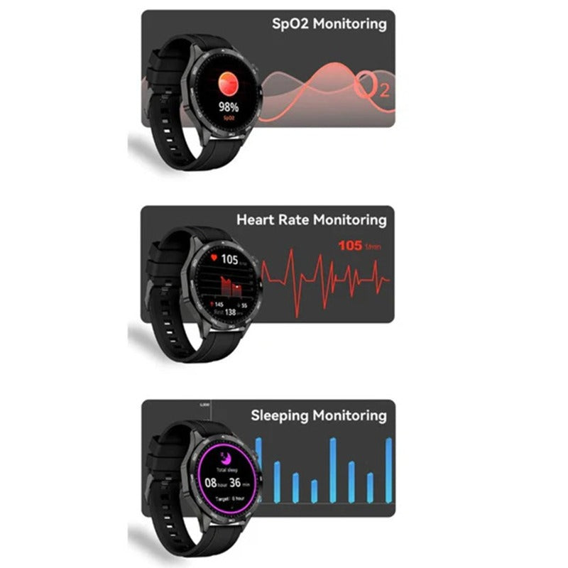 TELUX Neo Amoled Smartwatch - Black