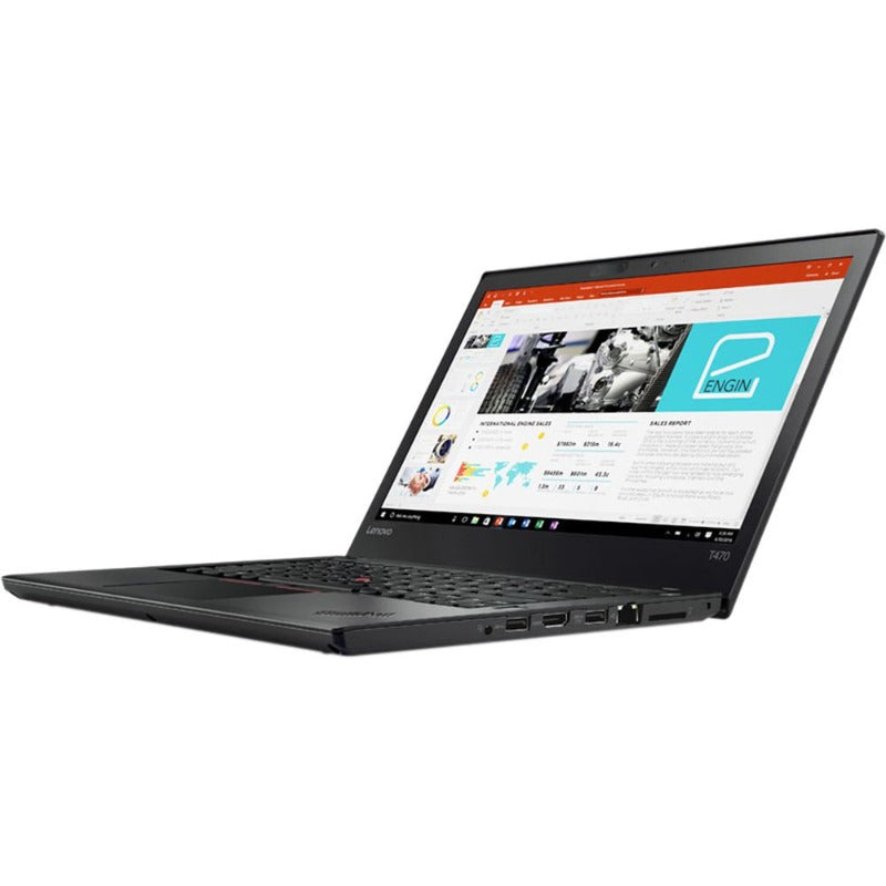 Lenovo ThinkPad T470, Core i5-6th Gen, 14 inch screen, Color - Black