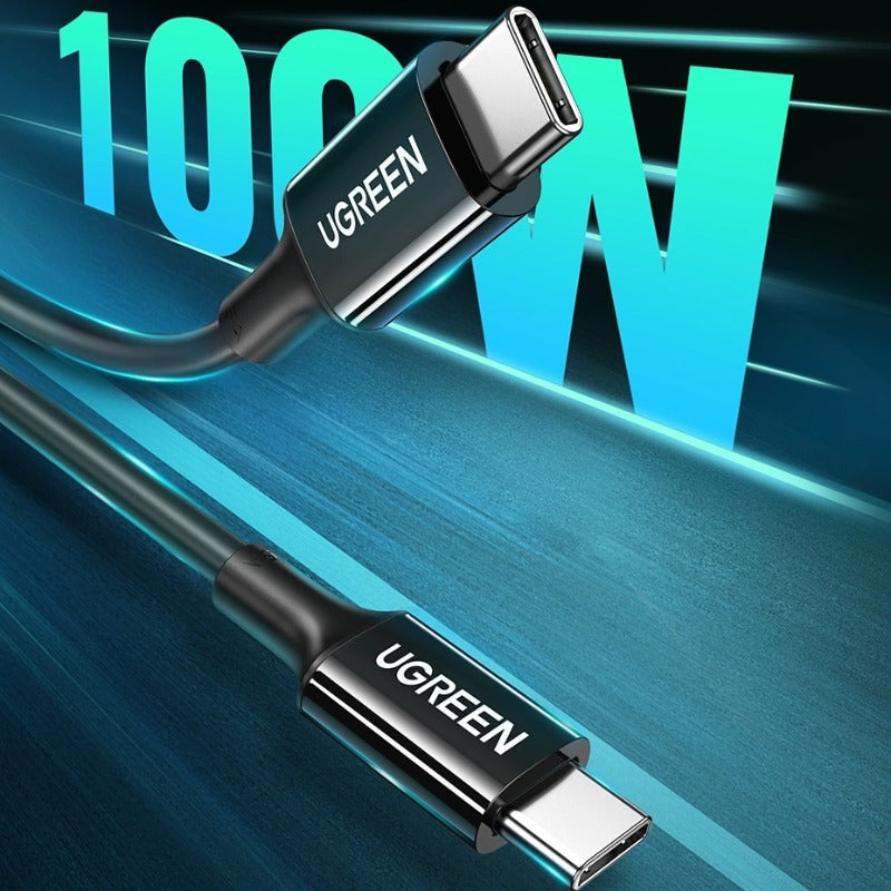 UGreen USB-C TO USB-C 100W 1m-black