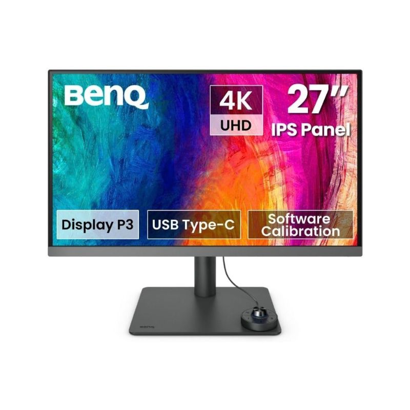 BenQ PD2706U - 27" 4K, Type-C with PD, Daisy Chain, HDMI and DP,CAD/CAM, Animation and Darkroom Modes, Height Adjustment