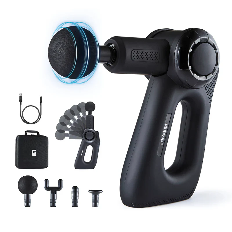 Geepas Powerful Massage Gun- GM86092UK with 5 Speed Function, Color - Black