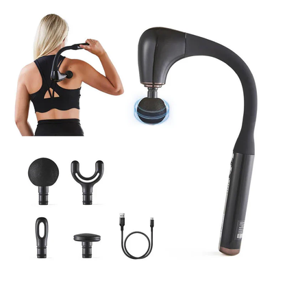 Geepas Curved Long Handle Massage Gun- GM86093UK with 5 Speed function, Color - Black