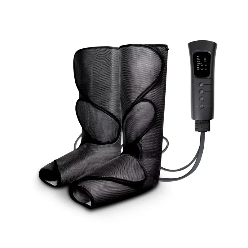 Geepas Foot and Calf Massager- GM86095UK with 6 Modes, Heating & Vibration, Airbags, 3 strength levels, Color - Black