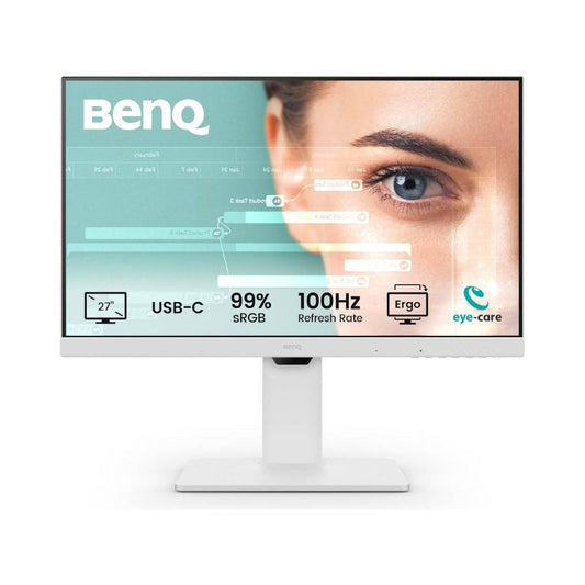 BenQ Home Office Monitor - GW2786TC, 24" IPS Display, Full HD, Type-C with PD, In Built Speaker, Tilt with height adjustment, 100 Hz Refresh Rate, White Color