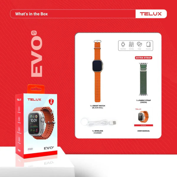 TELUX Evo9 Smartwatch - Titanium