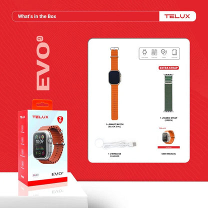TELUX Evo9 Smartwatch - Titanium