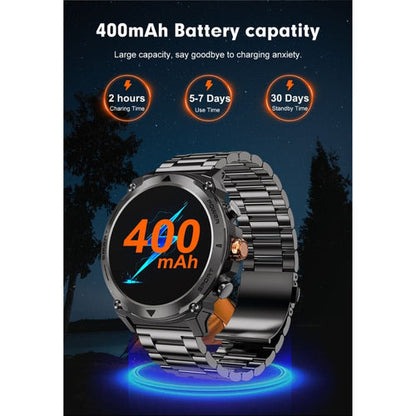 TELUX Activix Smartwatch with 1.43" AMOLED Display - Black