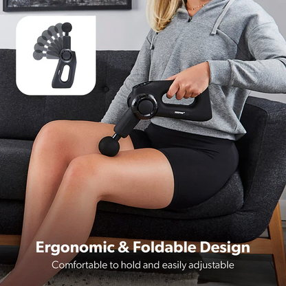 Geepas Powerful Massage Gun- GM86092UK with 5 Speed Function, Color - Black