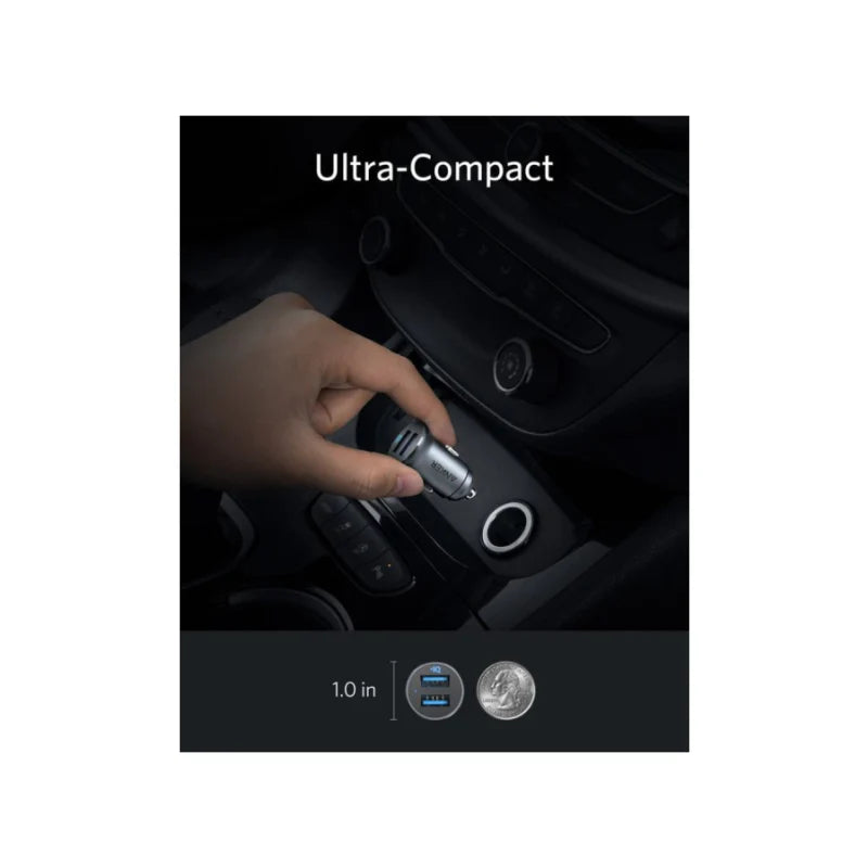Anker PowerDrive 2 Alloy 24W Car Charger - Black