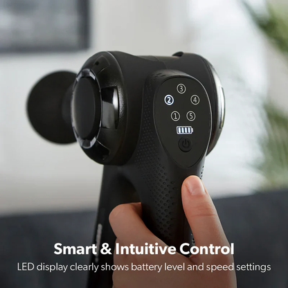 Geepas Powerful Massage Gun- GM86092UK with 5 Speed Function, Color - Black