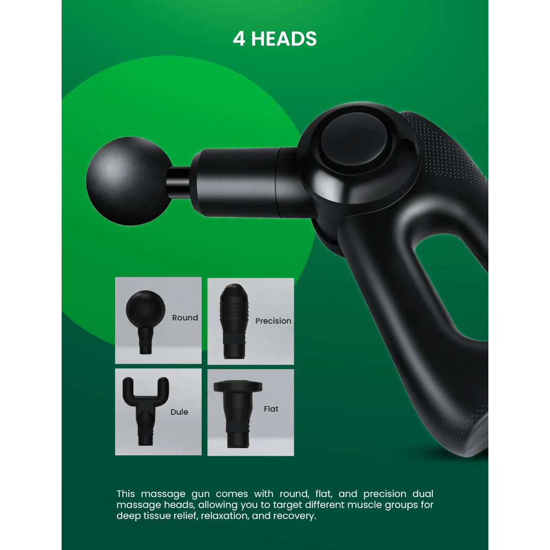 Geepas Powerful Massage Gun- GM86092UK with 5 Speed Function, Color - Black
