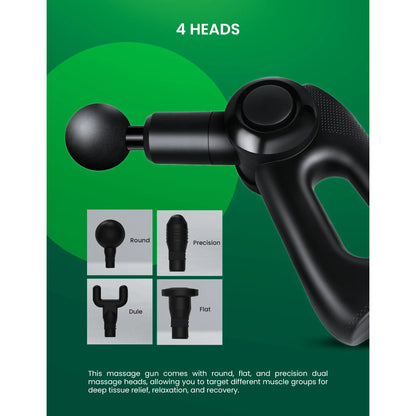 Geepas Powerful Massage Gun- GM86092UK with 5 Speed Function, Color - Black