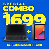 Combo Offer - Dell Latitude 5400 Laptop + Apple iPad 8 | Renewed.