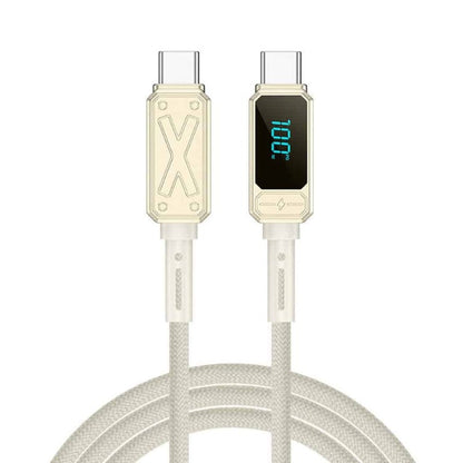 Wiwu Wi-C038 Titan 100W Type-C to Type-C Fast Charging Cable 1.2m - Titanium Alloy