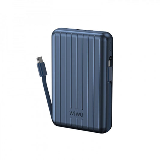 WiWU Trunk Series Magnetic Wireless Charging 10000mAh Power Bank - Blue