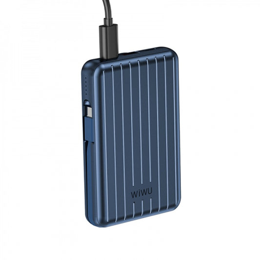 WiWU Trunk Series Magnetic Wireless Charging 10000mAh Power Bank - Blue