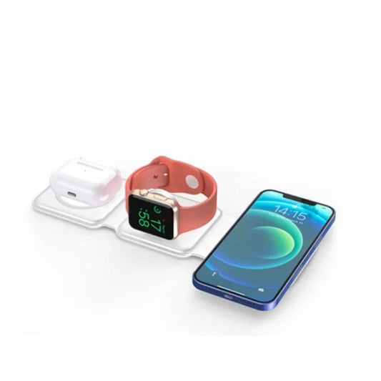 Wiwu M6 Power Air 15W 3 in 1 Wireless Charger - White