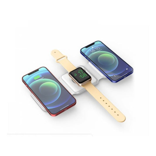 Wiwu M6 Power Air 15W 3 in 1 Wireless Charger - White