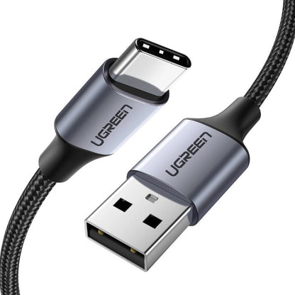 UGreen USB-A To USB-C Braided Cable 1m-Black