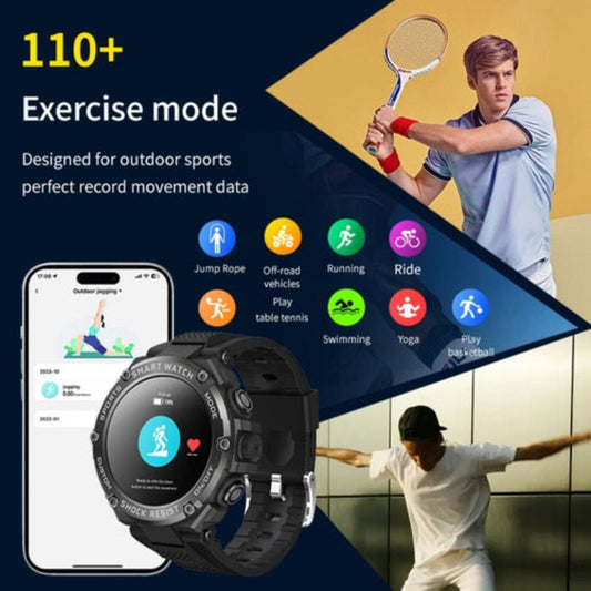 TELUX Powerfit Smart Calling Watch With 1.53 Inch FHD Display - Black