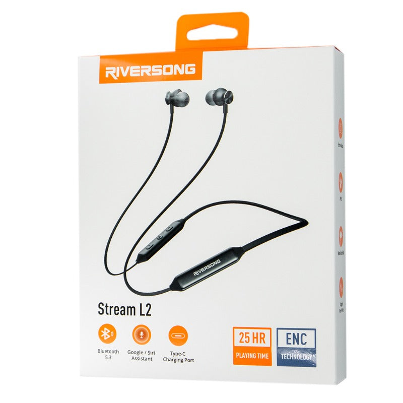 Riversong Stream L2  BT NeckBand - Black