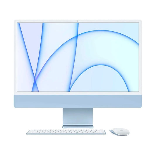 Apple iMac 2021, M1 Chip, 24 inch screen with Keyboard & Mouse, color - Blue