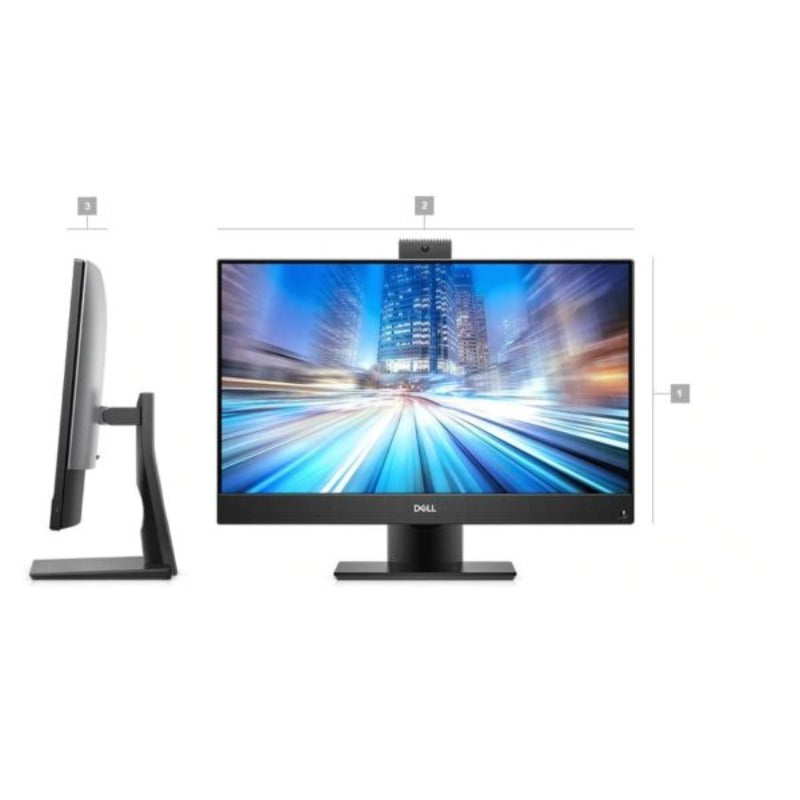 Dell 7460 All In One computer, Core i5-8th Gen, 24 inch screen with Keyboard and Mouse